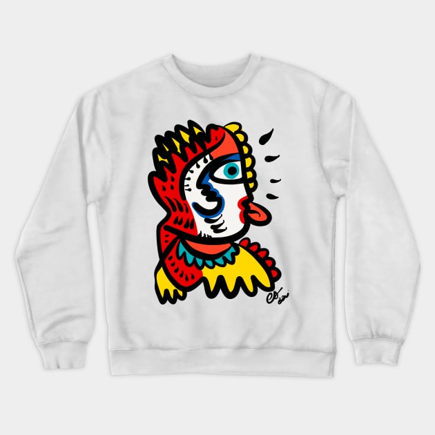 Graffiti Joker Street Art Crewneck Sweatshirt by signorino